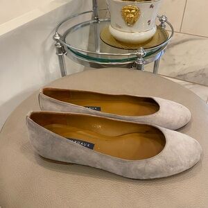 Margaux Ballet Flats Shoes Women Size 38.5 US 7.5M Suede Gray